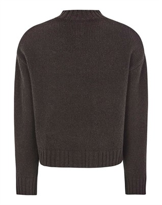 SRTimo Cardigan Strik - Coffee Bean Melange